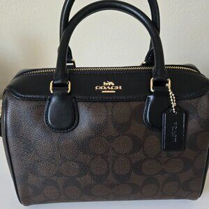 Coach Mini Bennett Satchel In Signature Canvas